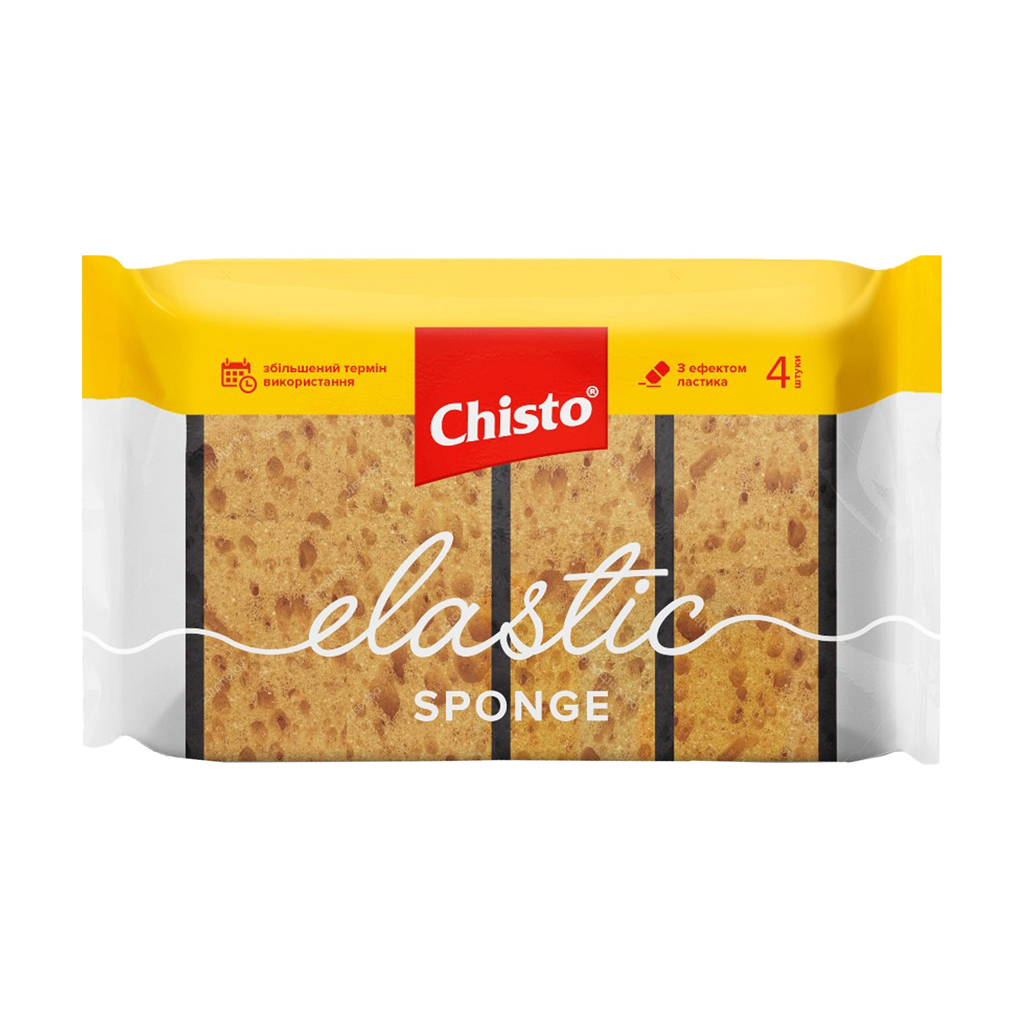 Губки кухонні Chisto Elastic Sponge, 4 шт